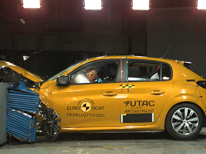 Test EuroNCAP del Peugeot 208